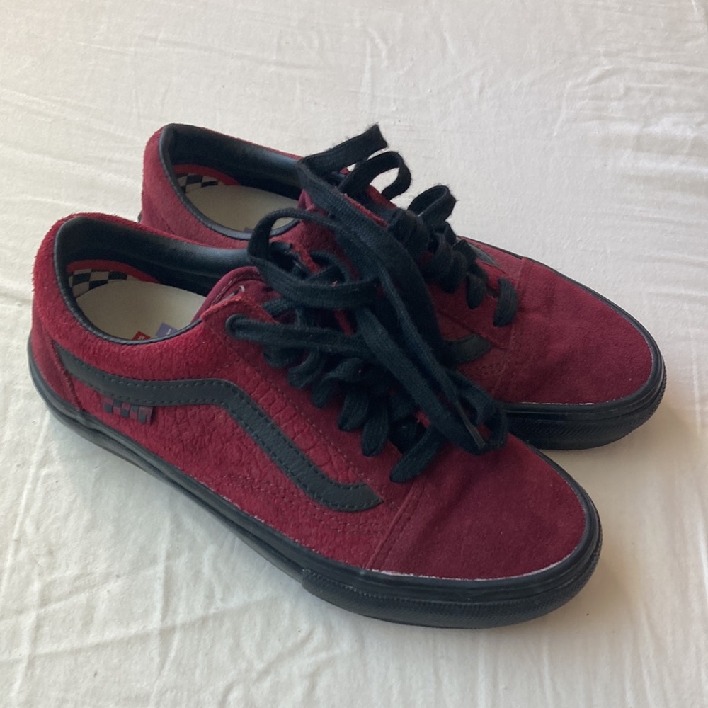 Vans breana gearing pro skate shoe maroon 6 womens 4.5 mens